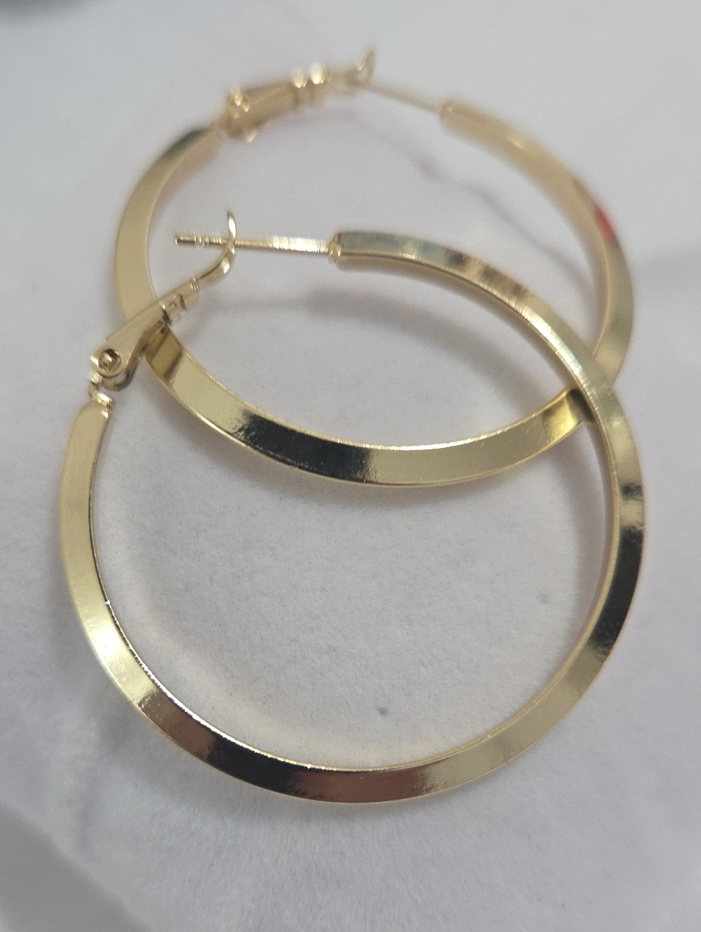 14K Laminated Gold Hoop Earrings - Classic Women Jewelry